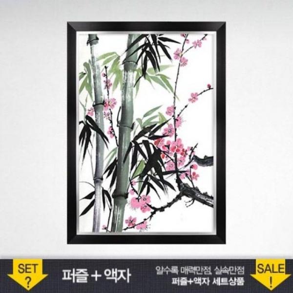 500조각 직소퍼즐 - 목죽화 (액자포함)