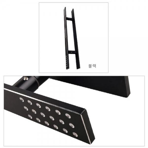 매장 가게 상점 출입문 강화 유리문 손잡이 선택 블랙