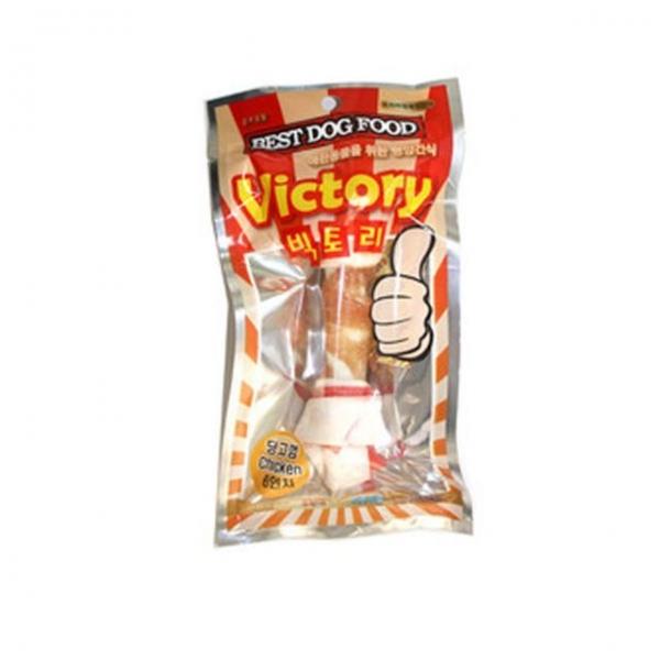 순수 강아지 간식 애견간식 개껌 치킨 딩고껌 6in