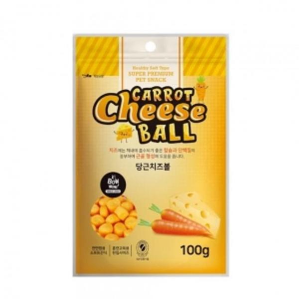 애견간식 바우와우 당근 치즈볼 1팩 100g