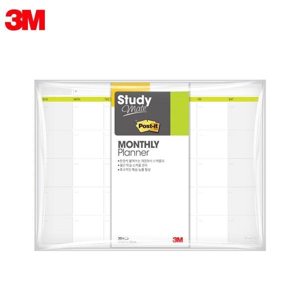 3M 포스트잇 스터디메이트 먼슬리 플래너노트