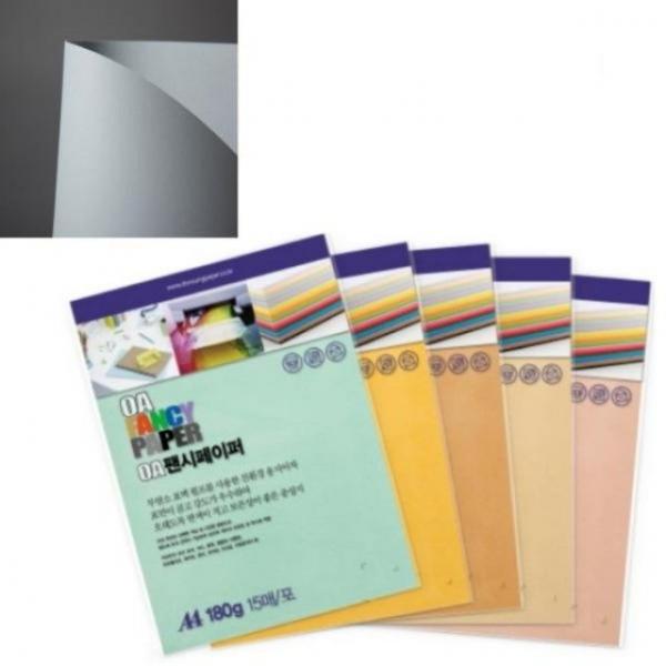 (126977)OA팬시페이퍼A4 180g(R17/회색/15매/두성)