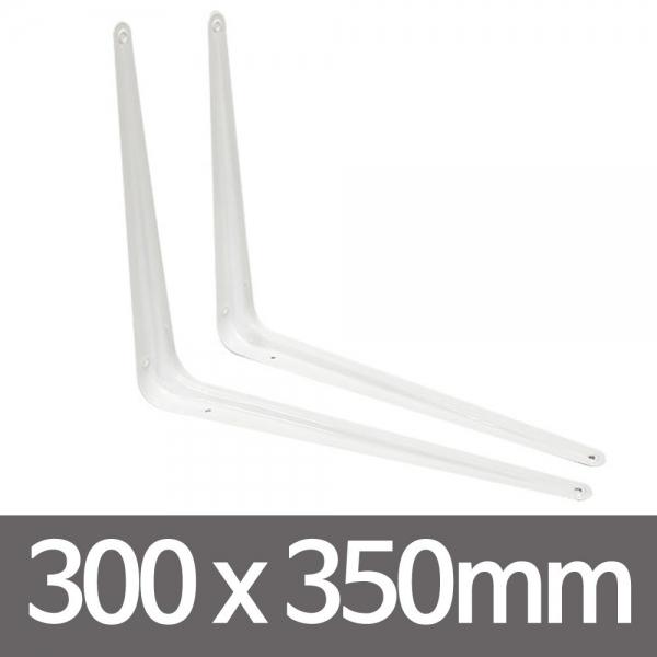 ㄱ선반받침대(2개입-화이트300x350)벽선반 고정선반