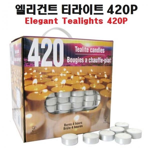 co 엘리건트 티라이트 420p 캔들 양초 인테리어