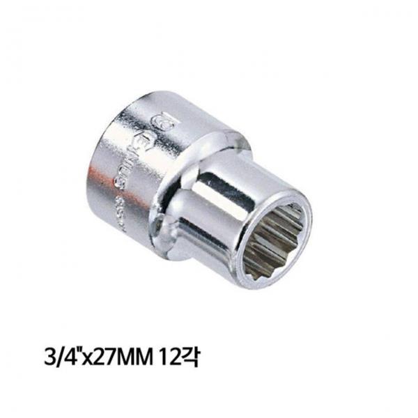 지니어스 12각핸드소켓 복스알 임팩소켓 3/4in x27mm