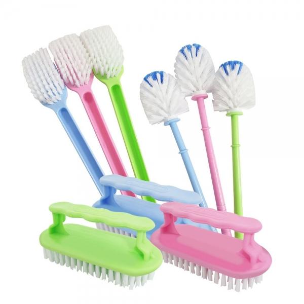 화장실청소솔 변기솔 운동화 다목적 자루각솔 3종