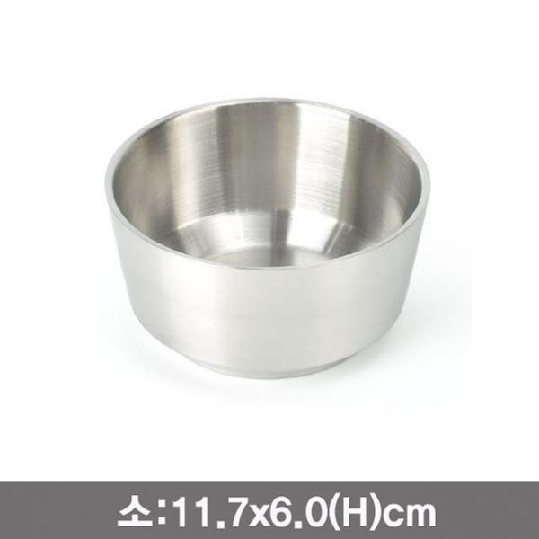 리린 샤틴이중탕기 원형 스텐대접-소(12cm)