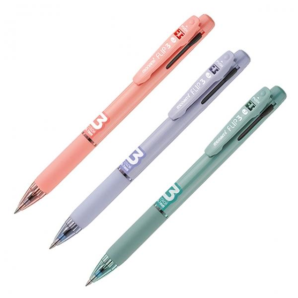 플립3 3색 유성볼펜  0.7mm (12개 1세트)