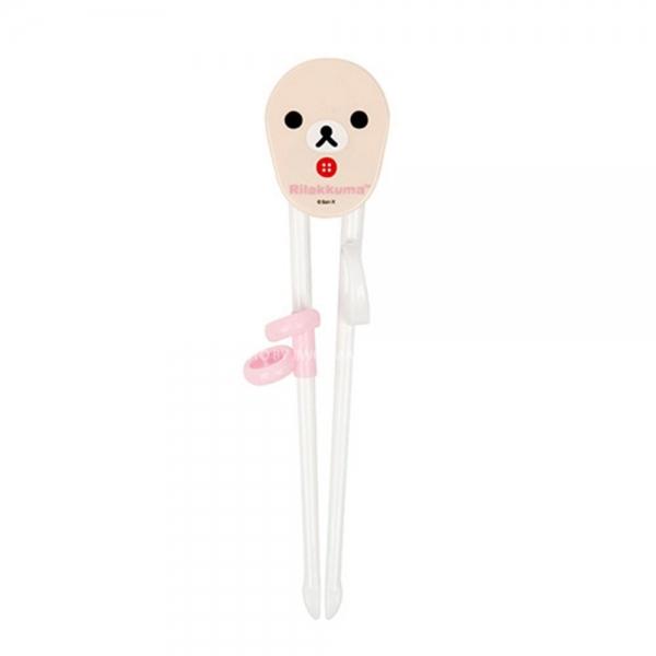 리락쿠마 연습용젓가락(얼굴)(핑크)