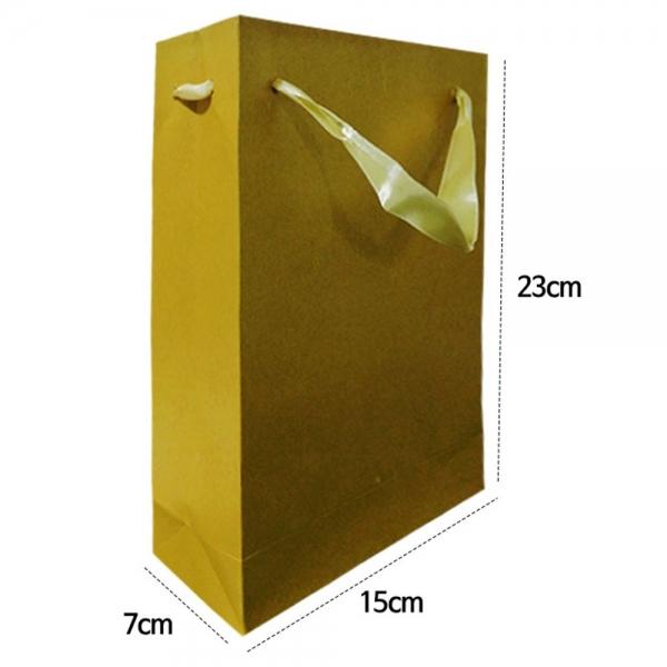펄쇼핑백 7호 금색 가로15X세로23X폭7cm GM