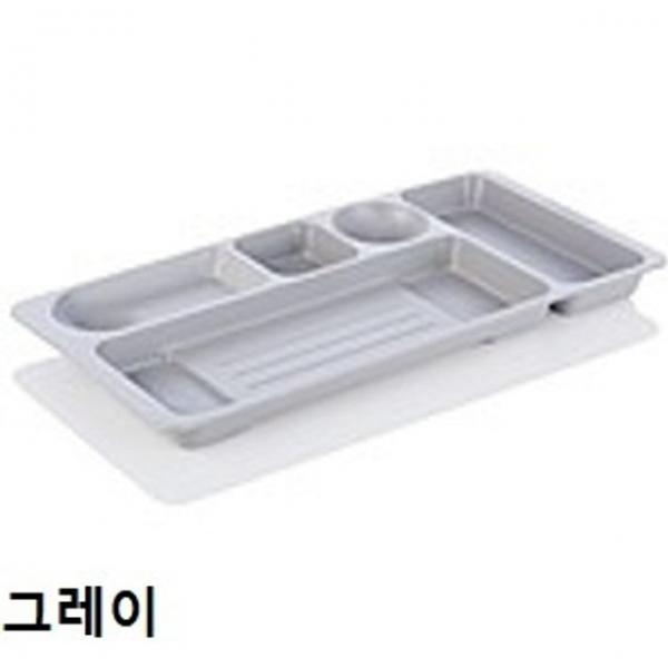 펜 연필 볼펜 필기도구 보관함 책상 정리함 (그레이)