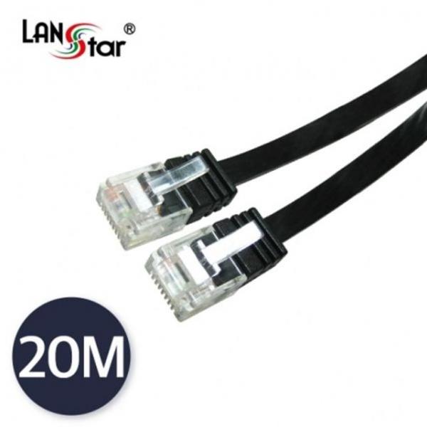 CAT.6 UTP 평면 랜케이블 DIRECT 20M 검정