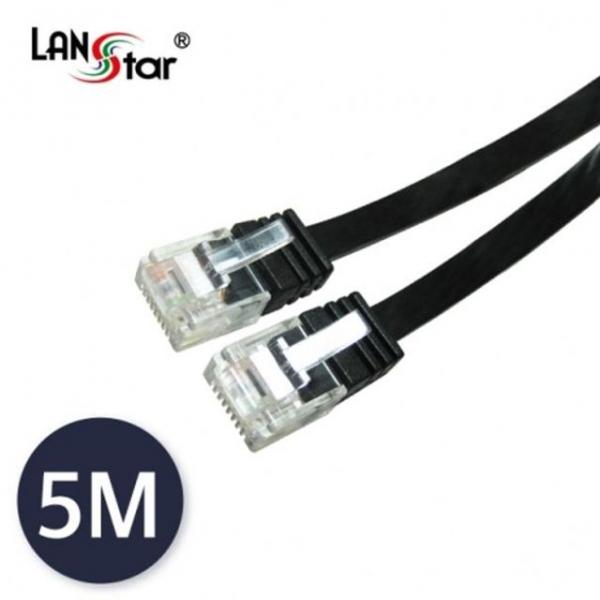 UTP평면 랜케이블 CAT.6 DIRECT 5M 검정