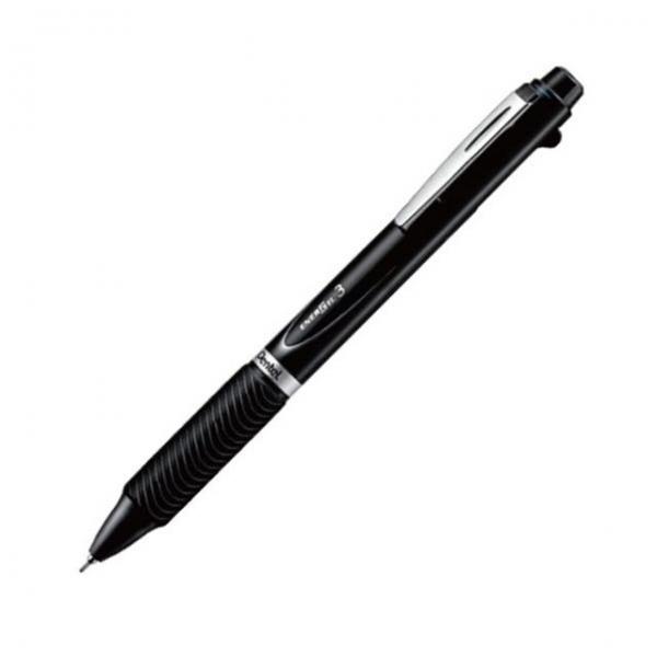 에너겔 3색볼펜 갑(5개입) 펜텔xBLC35A 블랙 0.5mm