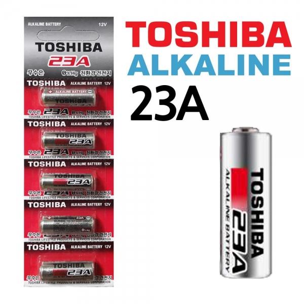 TOSHIBA 23A 12V 알카라인 건전지5개