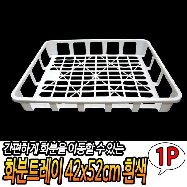 화분트레이 42x52cm 흰색