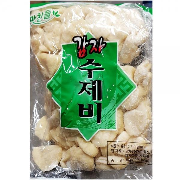 업소용 식당 식자재 주방 재료 백미 감자수제비 1kg