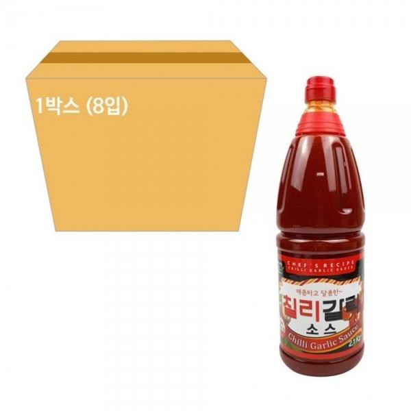 IN60B 미담채 칠리갈릭소스 2.1kg 박스 8입