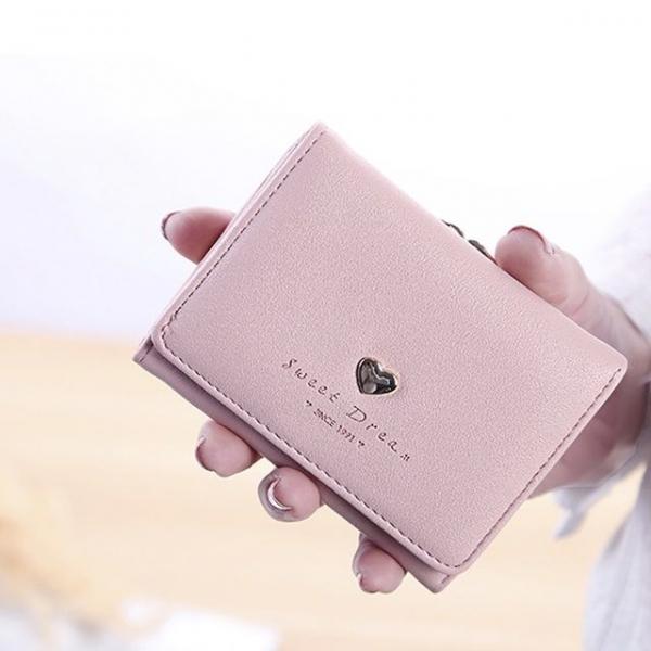 20대 30대 여자 선물용 델리 가죽 반지갑 핑크 세일