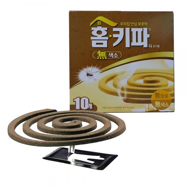 홈키파 무색무향 황색 모기향10개 받침대2개