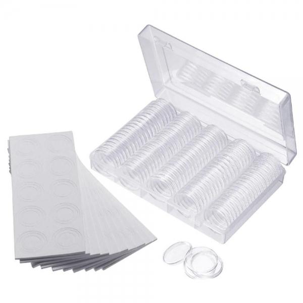 코인보관함 동전 케이스 수집 100pcs 상자 캡슐 취미