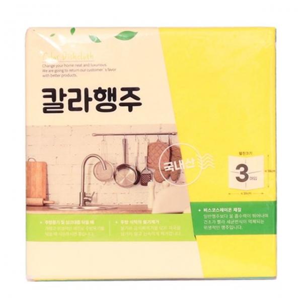 더웰 칼라행주 3매입