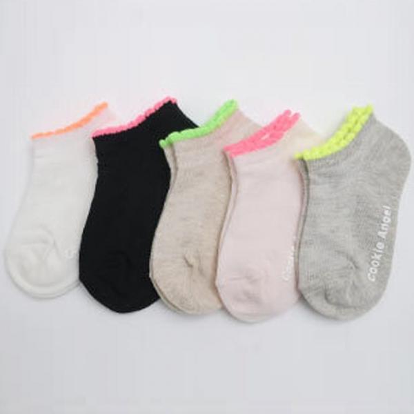 유아동 여아 발목 프릴양말 5족 초등 키즈 예쁜 양말
