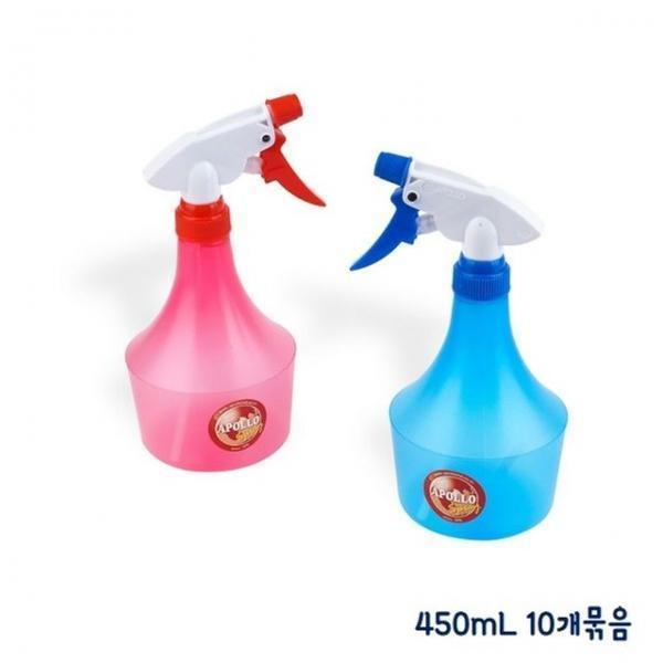 APOLLO 공병 컬러 분무기 450mL 10개묶음(색상혼합)