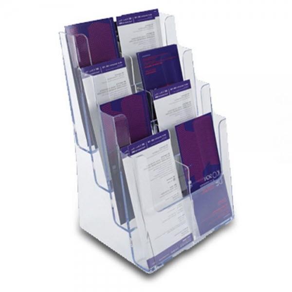 아크릴 A4 카다로그 꽂이 4단 아크릴수납함