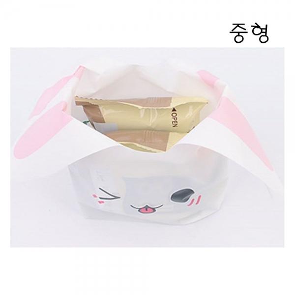 큐티 래빗 포장 봉투 선물용 중사이즈 20개 선물 답례