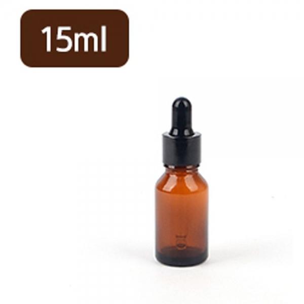 빛 차단 갈색 유리공병 스포이드형 15ml 2개 실험실