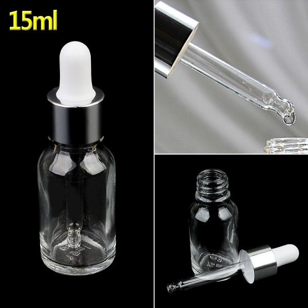 투명 스포이드 유리 공병 15ml X3개 화장품 소분 공병