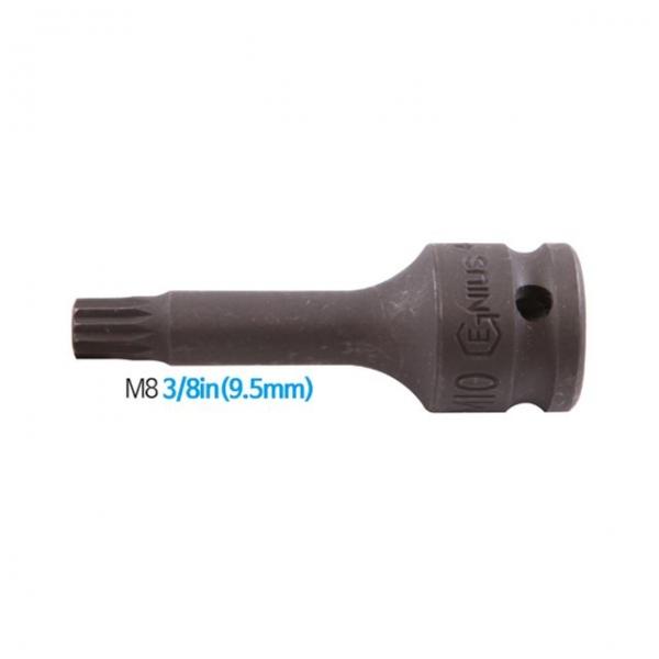 지니어스 임팩트별비트소켓 12각 M8 3/8in(9.5mm)