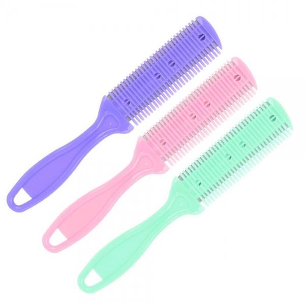 머리 손질칼 색상랜덤 3개 셀프 컷팅 양면날 면도날