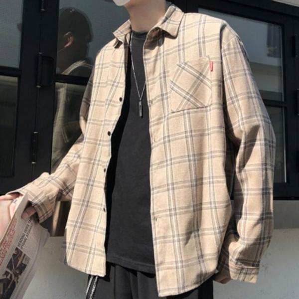 남성 캐주얼 패션 인기 남친룩 베이직 체크 셔츠 남방 CY