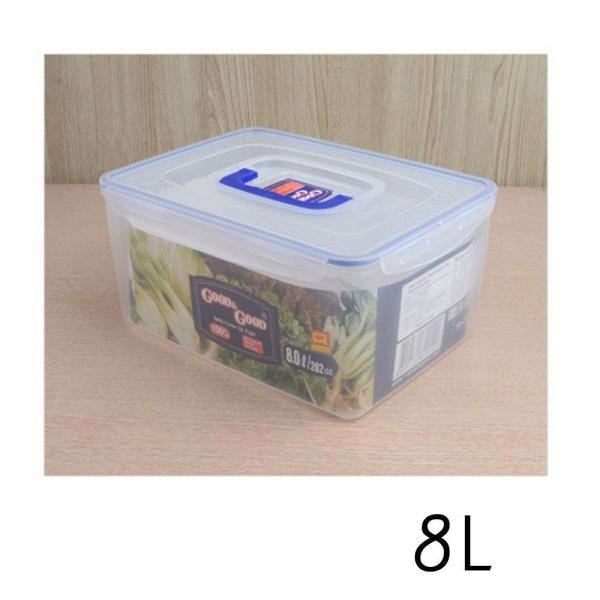 플라스틱 다용도 핸디락 김치통 반찬통 밀폐용기 8L
