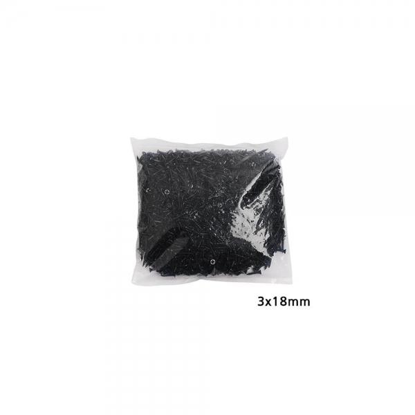 다용도 3mm 피스 나사못 2000개입 길이 18mm 흑색