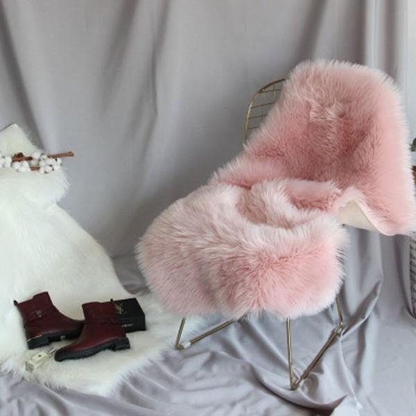 인조 양모 러그