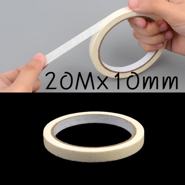 종이테이프 20Mx10mmX10개 마스킹 커버링 미색 테이프