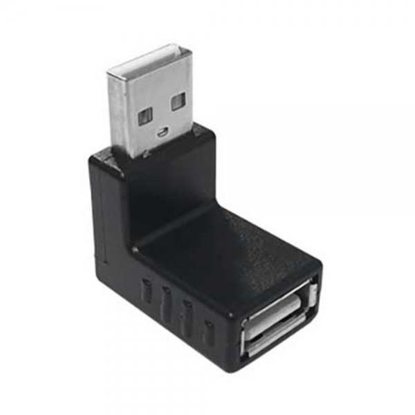 USB 90도 꺾임 젠더 M-F