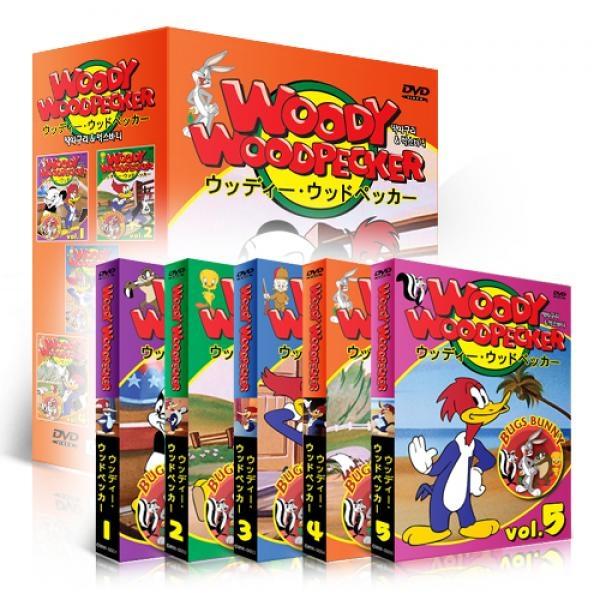 (DVD) [3개국어] 딱따구리 벅스바니 에피소드 5종세트 DVD - Woody Woodpecker episode 5DVD SET (한국어/영어/일어 자막)