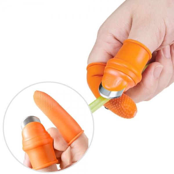 채소 야채 손질 수확 손가락 엄지 칼 DD-10418
