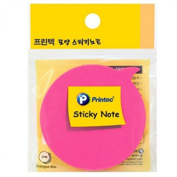 프린텍 DI013스티키노트 모양스티키 말풍선 50매