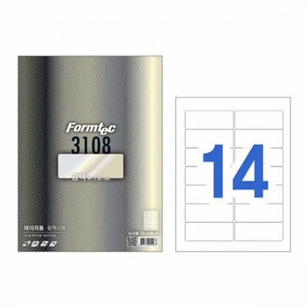폼텍 광택라벨14칸20매 LA-3108(주소용 99.1x38.1mm)