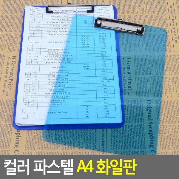 컬러 파스텔 A4 화일판