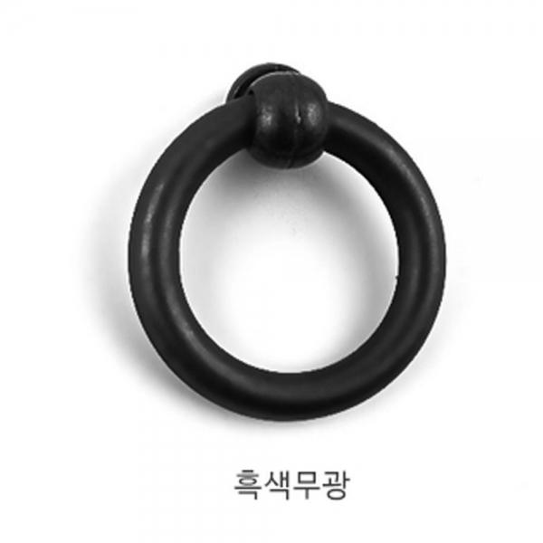 옛날 가구 서랍 문고리 1구 손잡이 부속 택 흑색무광