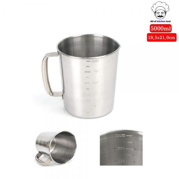 대용량 스텐 계량컵 조리용 대형비커 5000ml