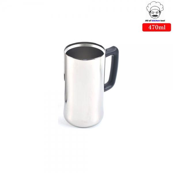 허니 이중진공 손잡이맥주컵 손잡이 스텐머그컵 470ml