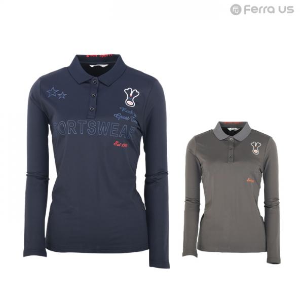 페라어스 여성 골프 레터링 나염 티셔츠 ATBU5060R9