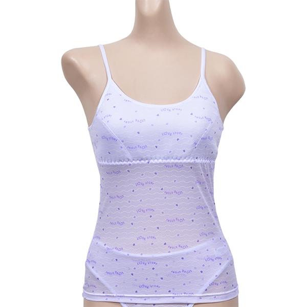 VIVADAY-SB620 하트 물결패턴 주니어 끈 브라런닝